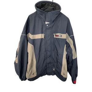 Men’s Spyder Heavyweight Black and Tan Zip Up Winter Coat